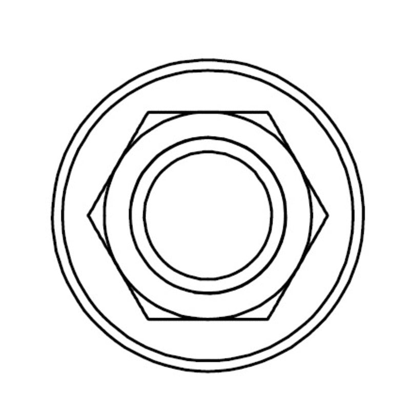 BOLT Flange Nut M8x1,25mm Head 12mm Steel 10 pieces