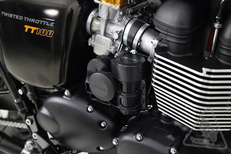 DENALI Soundbomb Horn Mount Triumph Bonneville/Thruxton
