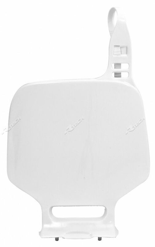 RACETECH Front Number Plate White Yamaha YZ80/85