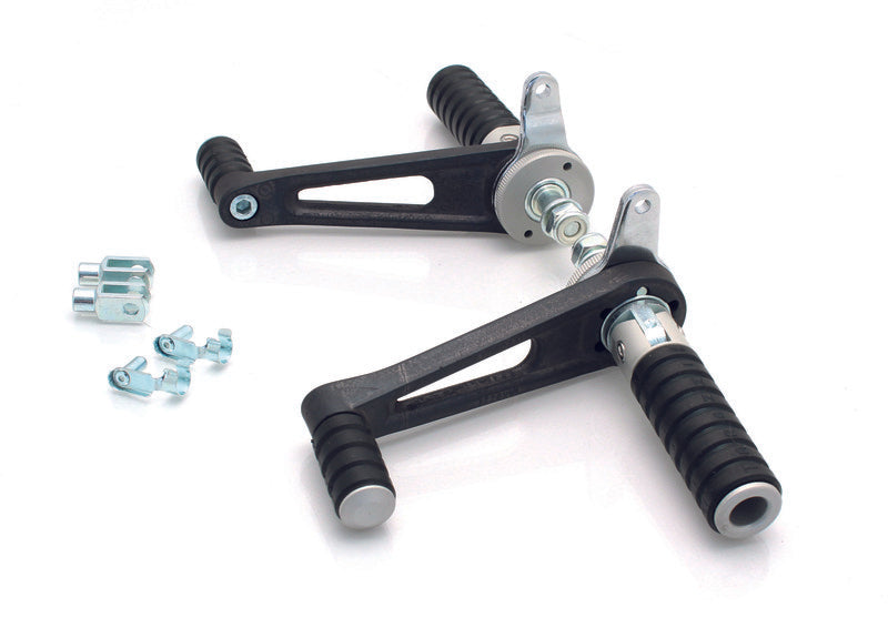 Tarozzi universal Ø12mm foldable rubber footpegs set