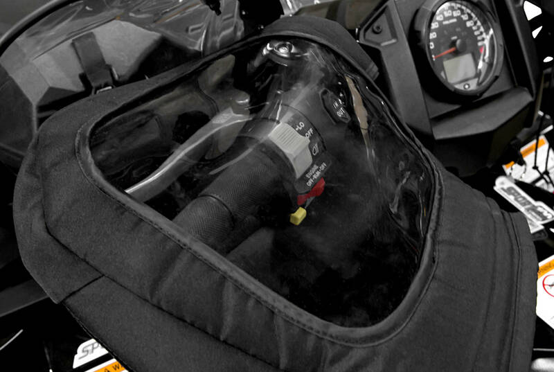 KIMPEX Handlebar Windowed Muffs ATV Black