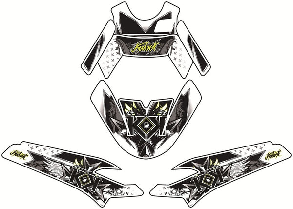 KUTVEK Demon Grafikkit Grün MBK Booster/Yamaha BW'S