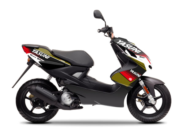 KUTVEK Yasuni Factory Aufkleber-Set, Rot/Schwarz, MBK Nitro/Yamaha Aerox 50 – 1067859
