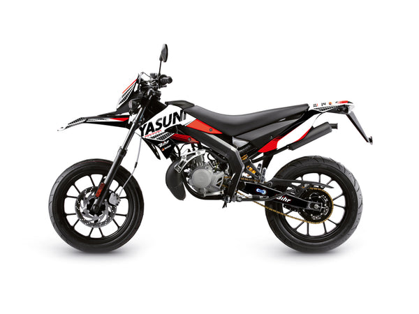 KUTVEK Yasuni Factory Aufkleber-Kit Rot/Weiß Derbi DRD X-Treme 50