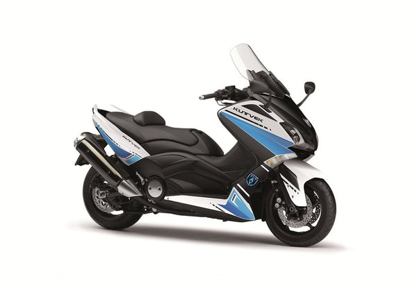 KUTVEK Cooper Graphic Kit White/Blue Yamaha T-Max 530