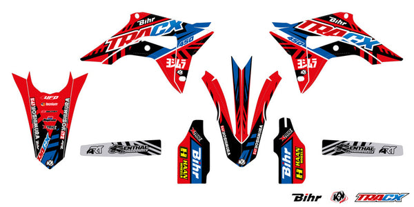 KUTVEK Tracx-Grafikkit, Rot, Honda CRF450R – 1067916