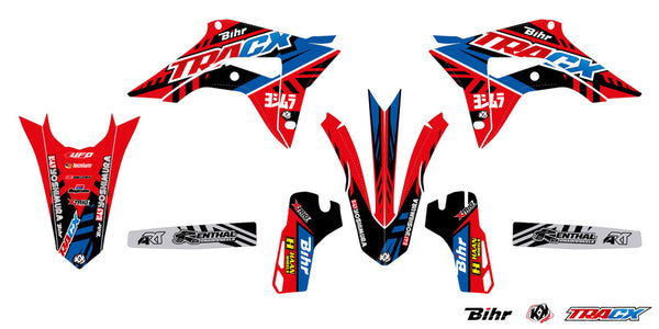 KUTVEK Tracx-Grafikkit, Rot, Honda CRF450R – 1067918