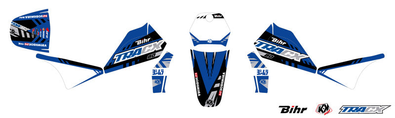 KUTVEK Tracx Graphic Kit Blue Yamaha PW80
