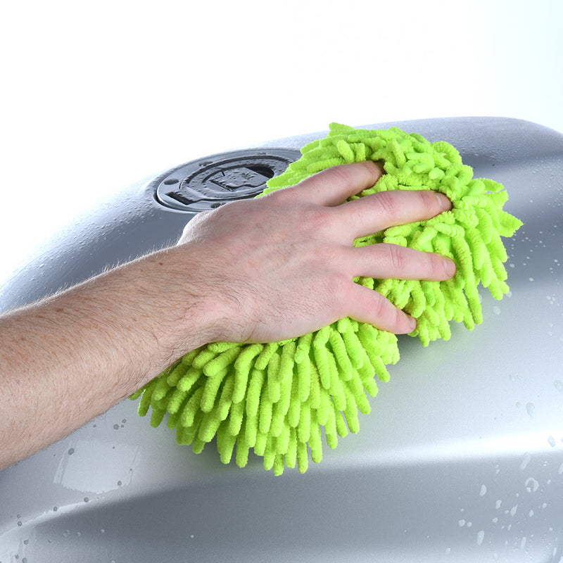 OXFORD Mikrofaser Nudelhandschuh Schwamm Reinigung + Polieren