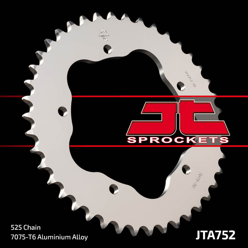 JT SPROCKETS Aluminium Rear Sprocket 752 - 525 - 1075106004