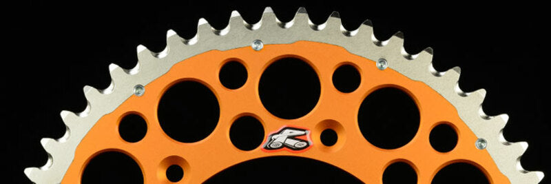 RENTHAL Twinring Aluminium Ultra-Light Self-Cleaning Hard Anodized Rear Sprocket HA - 520 - 1075635004