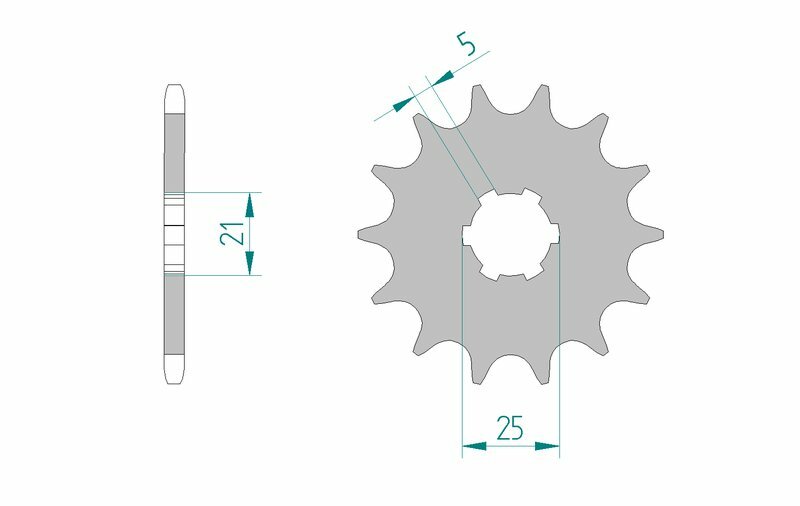 AFAM Steel Self-Cleaning Front Sprocket 30300 - 520 - 1076699001