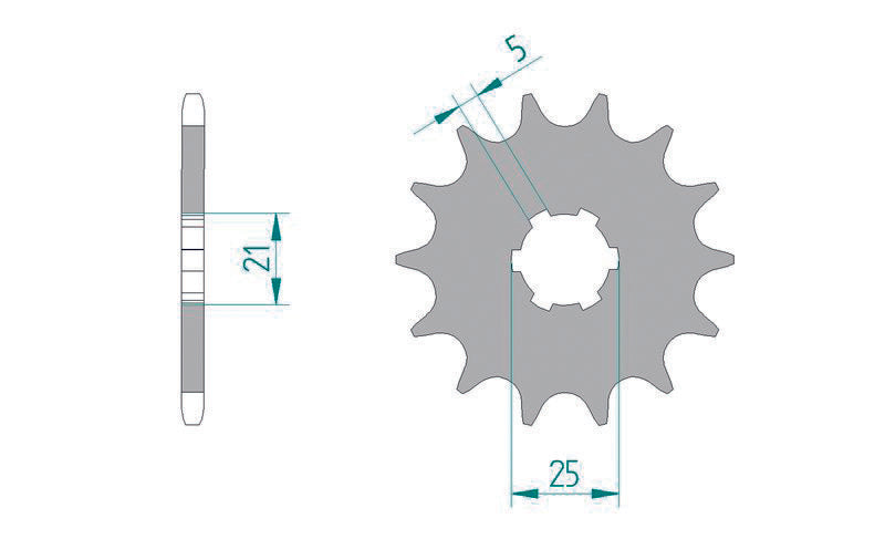 AFAM Steel Self-Cleaning Front Sprocket 30300 - 520 - 1076699002
