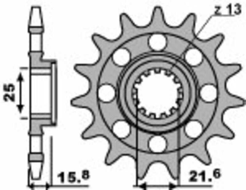 PBR Steel Standard Front Sprocket 2093M - 520 - 1077559001