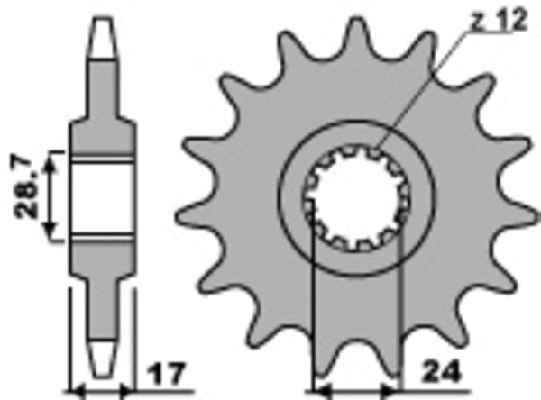 PBR Steel Standard Front Sprocket 295 - 530