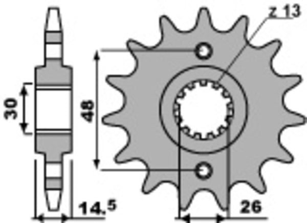 PBR Steel Standard Front Sprocket 339 - 530 - 1077675001