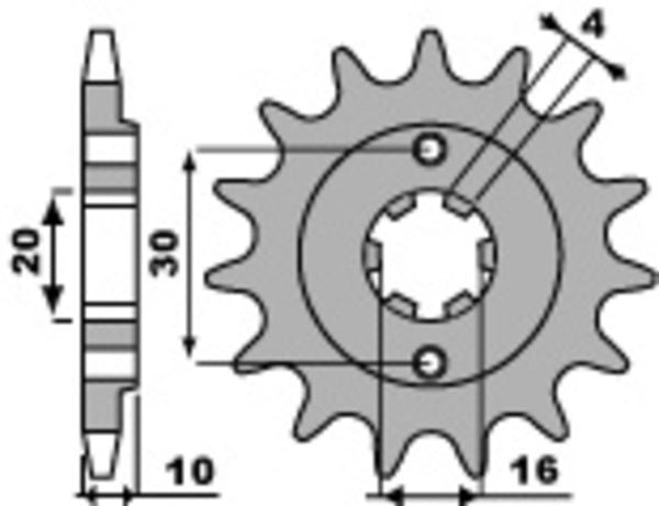 PBR Stahl Standard Kettenrad 720 - 520 - 1077773002