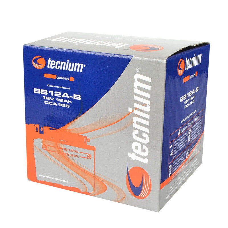 TECNIUM Battery Conventional with Acid Pack - BB12A-B - 1077817