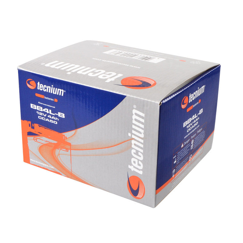 TECNIUM Battery Conventional with Acid Pack - BB4L-B - 1077829