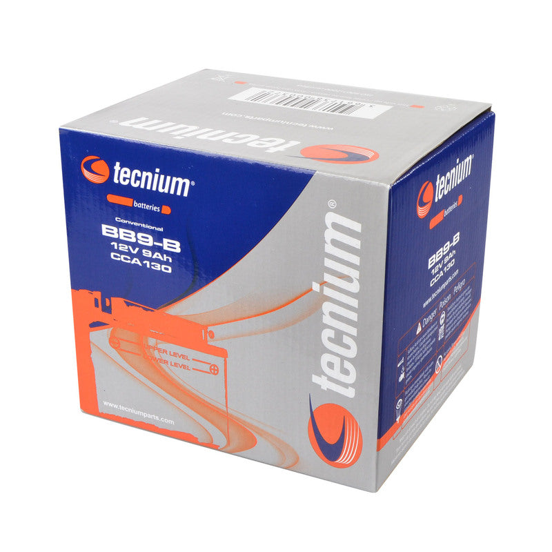 TECNIUM Battery Conventional with Acid Pack - BB9-B - 1077834