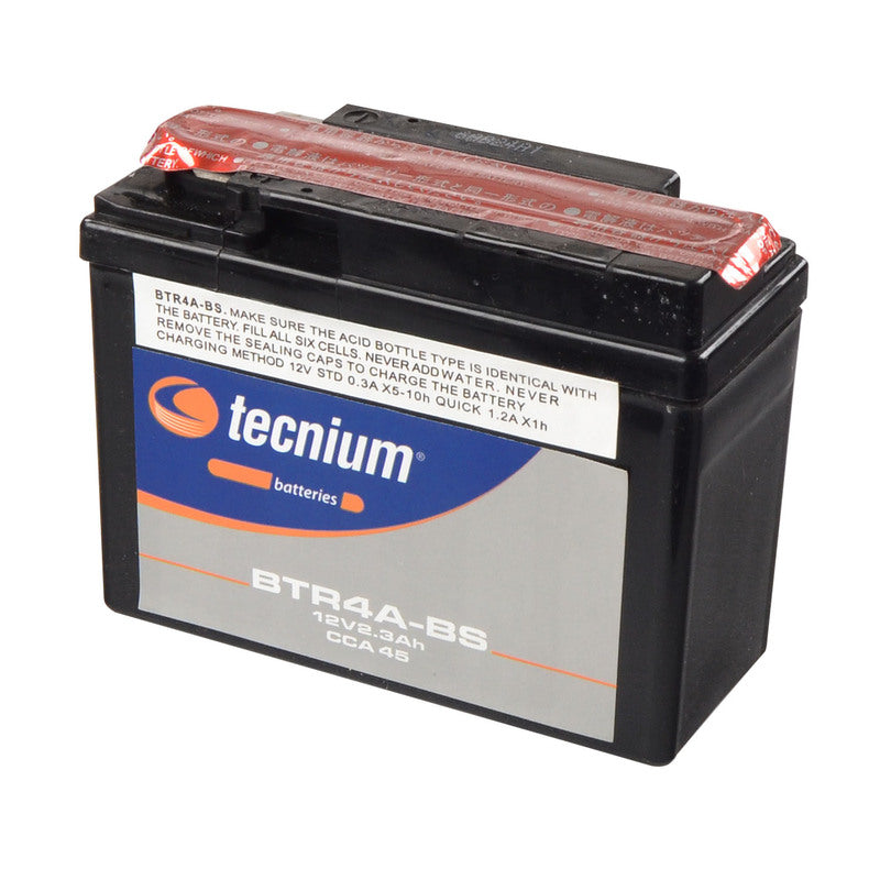 TECNIUM Battery Maintenance Free with Acid Pack - BTR4A-BS - 1077854