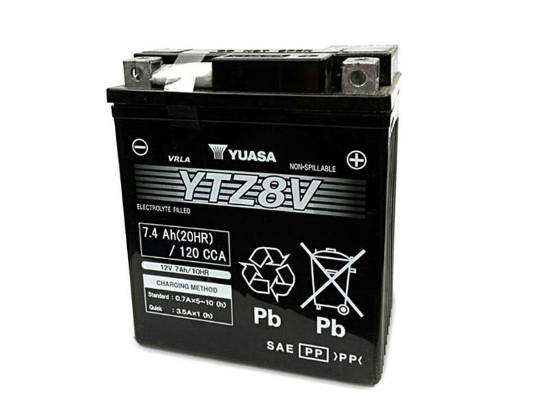 YUASA W/C Battery Maintenance Free Factory Activated - YTZ8V