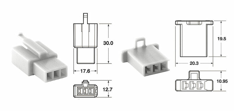 BIHR 3 plugs end set Connectors 110 ML OE Type Ø0,5mm²/0,85mm² - 5 sets