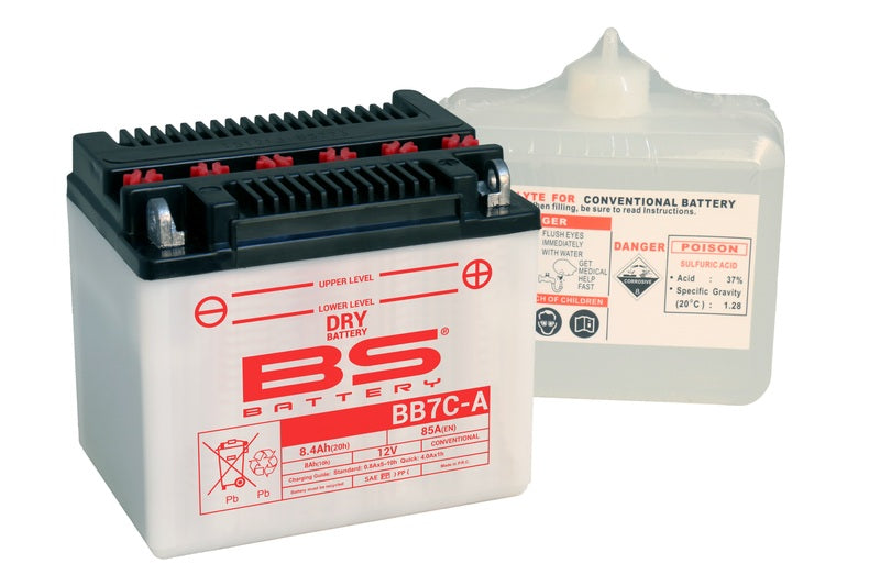 BS BATTERY Battery High performance with Acid Pack - BB7C-A