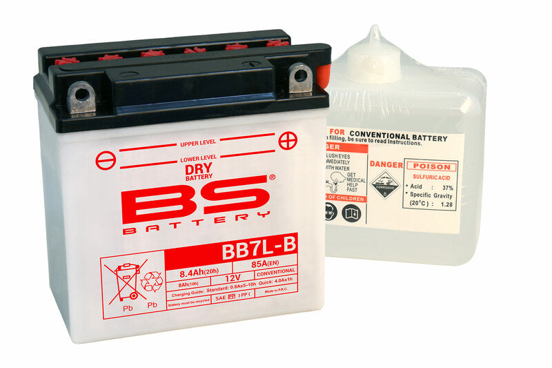 BS BATTERY Battery High performance with Acid Pack - BB7L-B