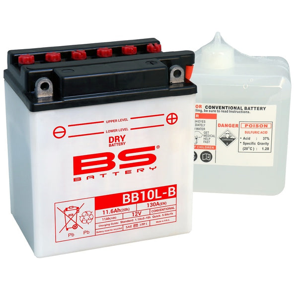 BS BATTERY Batterie Hohe Leistung mit Säurepack - BB10L-B