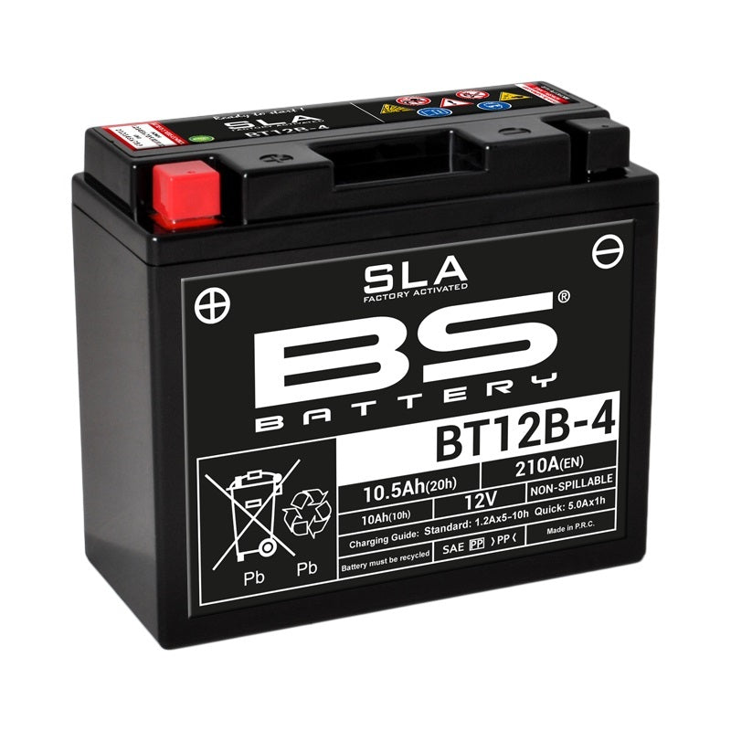 BS BATTERY SLA Battery Maintenance Free Factory Activated - BT12B-4