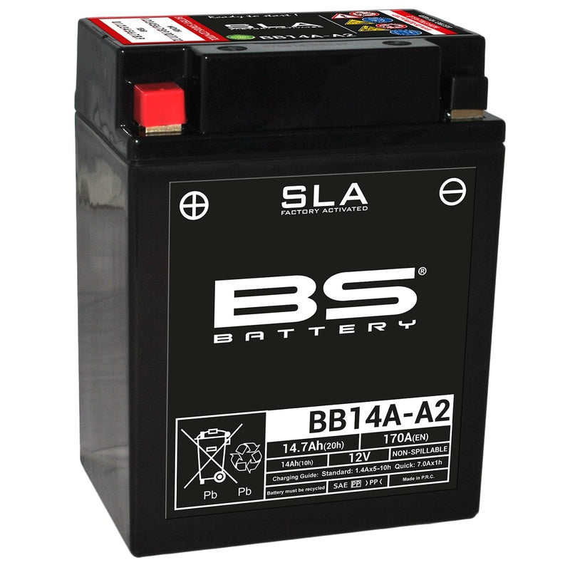 BS BATTERY SLA Battery Maintenance Free Factory Activated - BB14A-A2