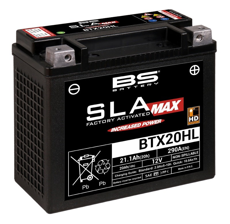 BS BATTERY SLA Max Battery Maintenance Free Factory Activated - BTX20HL