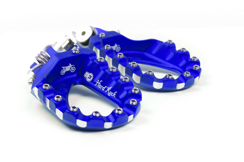 S3 Hard Rock Enduro Footrests Aluminium Blue