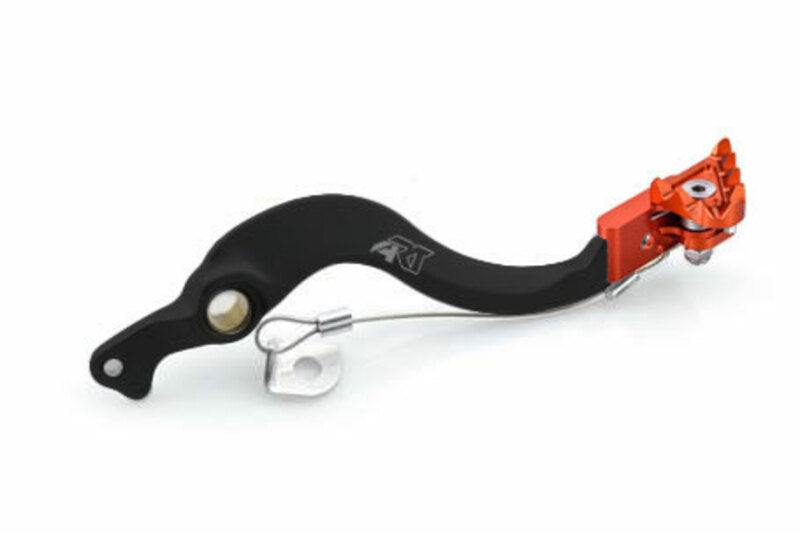 ART Factory Brake Pedal Black Anodized Aluminium/Orange Tip - 1081851002