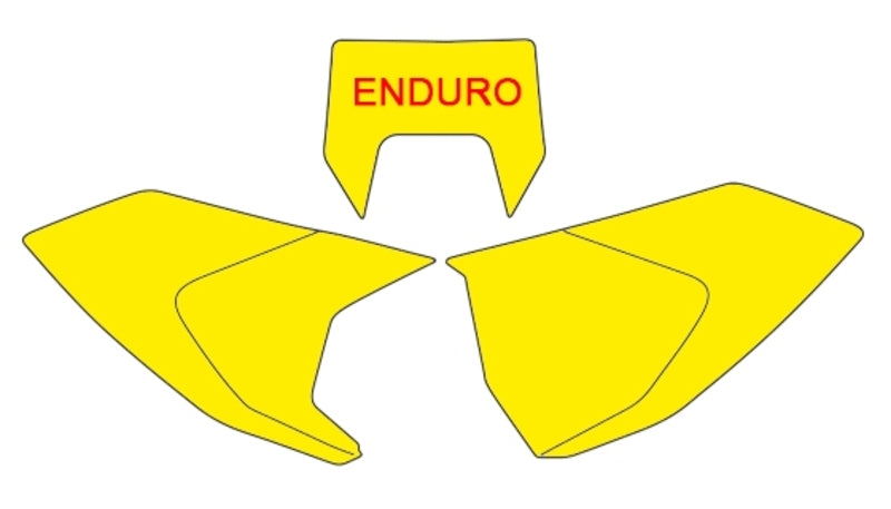 BLACKBIRD Plate Stickers Black Husqvarna TE/FE - 1082121003