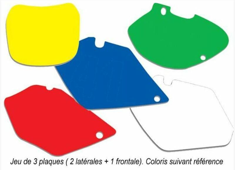 BLACKBIRD Plate Stickers White TM MX-F250 &+