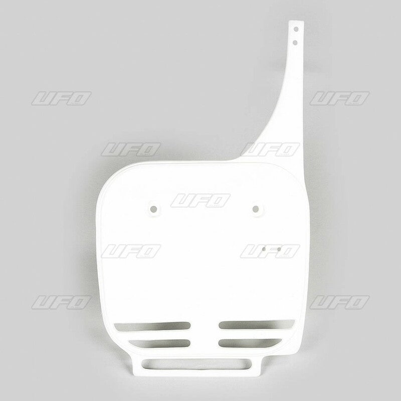 UFO Front Number Plate White Kawasaki KX60