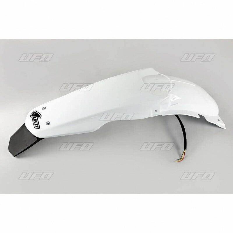 UFO Rear Fender & Licence Plate Holder /w Light White Suzuki RM125/250