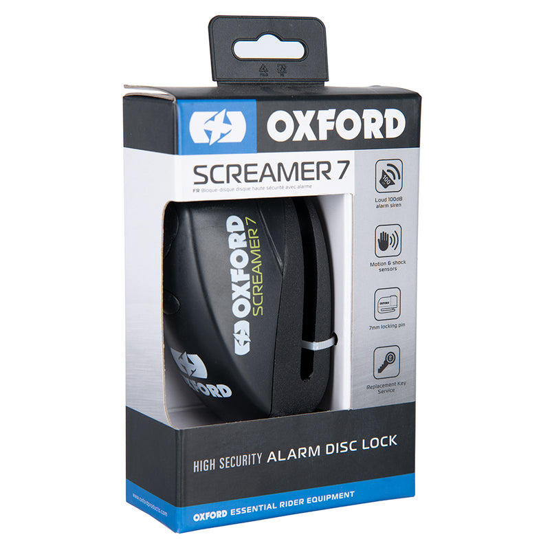 OXFORD Screamer 7 Disc Lock - Ø7mm Black