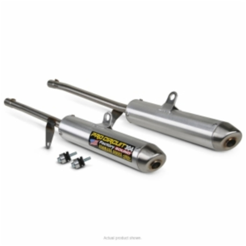 PRO CIRCUIT 304 Silencer Brushed Aluminum/Stainless Steel End Cap Honda TRX450 Sportrax