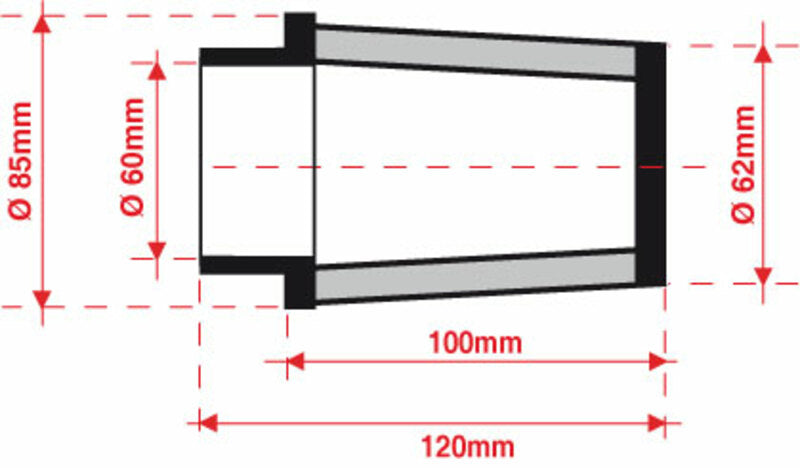 BMC Air Filter Tapered Ø60mm - FMSA60-100