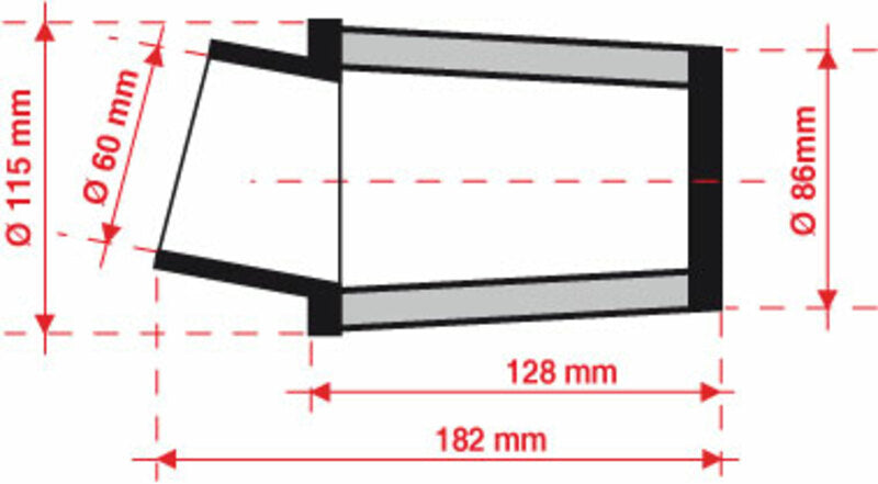 BMC Air Filter Tapered Ø60mm - FBSA60-128