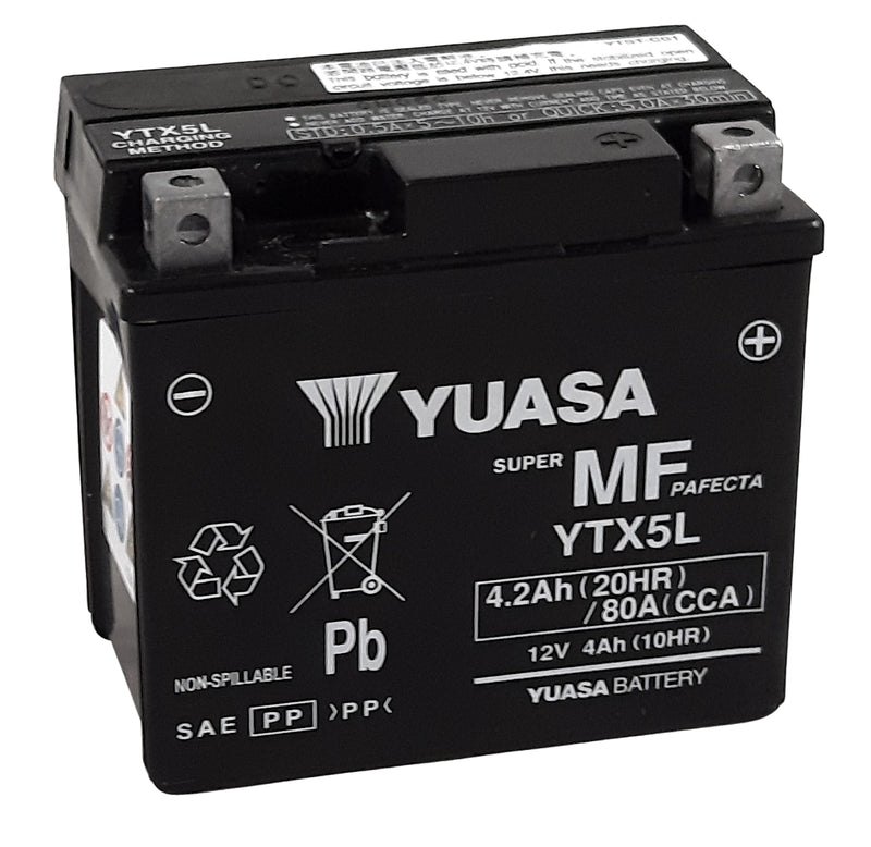 YUASA W/C Battery Maintenance Free Factory Activated - YTX5L FA