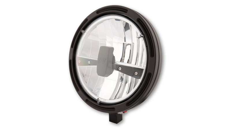 HIGHSIDER 7 Inch LED Main Head Light Frame-R1 Type3, Black, Bottom Mounting