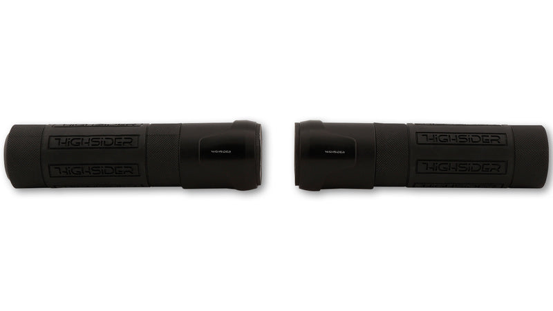 HIGHSIDER Akron Handlebar Grip Rubber, 7/8 Inch (22.2 mm), 132 mm, Black