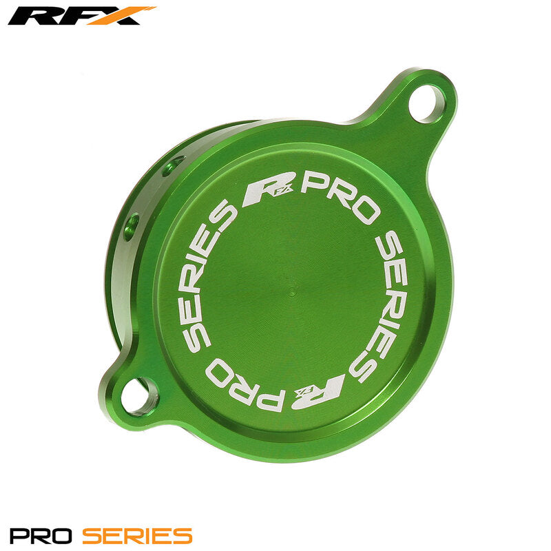 RFX Pro Oil Filter Cover (Green) - Kawasaki KXF450 - 1110511002