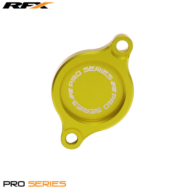 RFX Pro Oil Filter Cover (Yellow) - Suzuki RMZ250/450