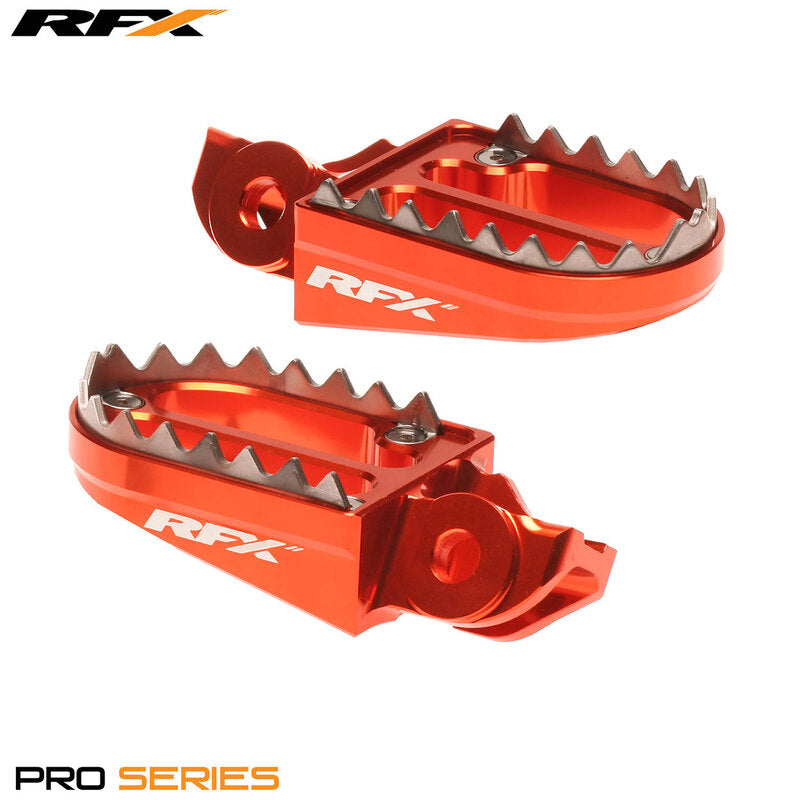 RFX Pro Series 2 Footrests (Orange) - 1110582002