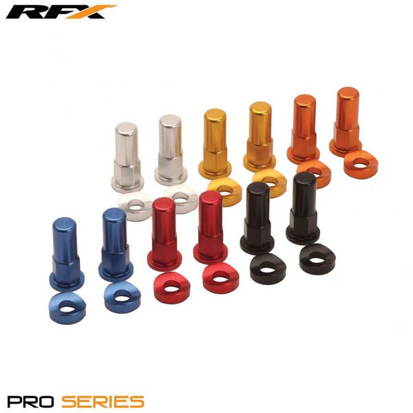 RFX Pro Felgensicherungsmuttern und Unterlegscheiben (Gelb) 2 Stück